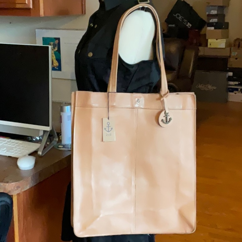 HARBOUR 2nd Tan Leather Tote, NWT - Picture 1 of 16